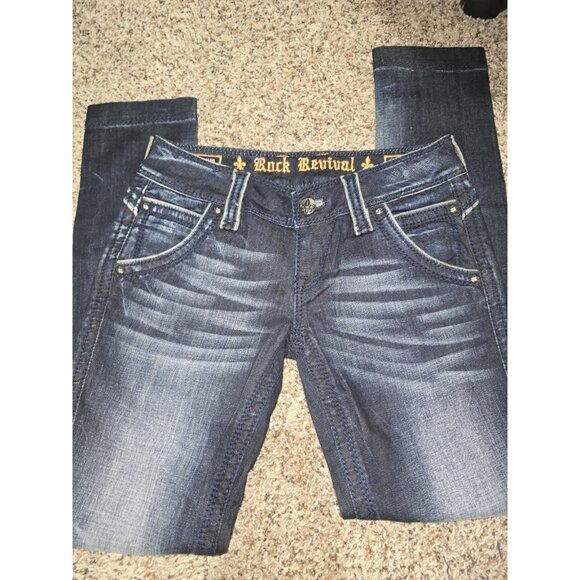 Womens Rock Revival Skinny Jeans Size 26/ 30' Inseam/ Elizabeth Skinny - Picture 3 of 3
